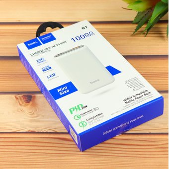  Аккумулятор внешний HOCO Q1 Kraft fully compatible 10000mAh (белый) 