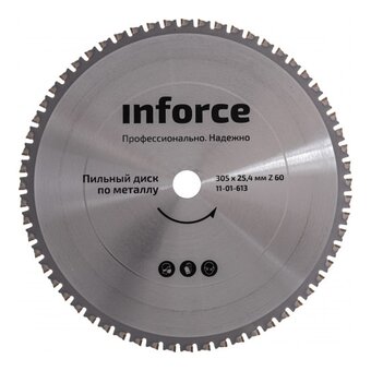  Пильный диск Inforce 11-01-613 305х25.4х60 по металлу 