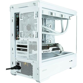  Корпус ZALMAN P30 White, MATX, White, Window, 2x3.5", 3x2.5", 1xUSB Type-C, 1xUSB3.0, Side 2x120mm ARGB, Rear 1x120mm ARGB 