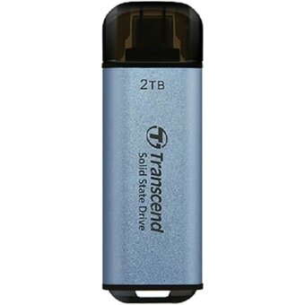  SSD Transcend ESD300 (TS2TESD300C) 2TB USB 3.2 Gen 2.1 Type-C R/W - 1050/950 MB/s небесно-голубой 