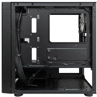  Корпус 1STPLAYER DK D3-B Black (D3-B-BK-2F1P-1F1) / mATX / 1x120mm 2x140mm LED fans inc. 