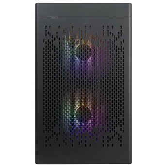  Корпус 1STPLAYER DK D3-B Black (D3-B-BK-2F1P-1F1) / mATX / 1x120mm 2x140mm LED fans inc. 