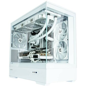  Корпус ZALMAN P30 White, MATX, White, Window, 2x3.5", 3x2.5", 1xUSB Type-C, 1xUSB3.0, Side 2x120mm ARGB, Rear 1x120mm ARGB 