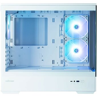  Корпус ZALMAN P30 White, MATX, White, Window, 2x3.5", 3x2.5", 1xUSB Type-C, 1xUSB3.0, Side 2x120mm ARGB, Rear 1x120mm ARGB 