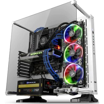  Корпус Thermaltake Core P3 TG (CA-1G4-00M6WN-05) ATX/ Wall Mount/ white / no PSU / Snow Edition 