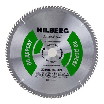  Диск пильный Hilberg Industrial HW307 305x30x100Т дерево 