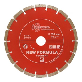  Диск алмазный отрезной сегментный TRIO-DIAMOND S207 250x32/25,4 
