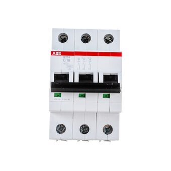  Выключатель автоматический ABB S203 C16 (2CDS253001R0164) 3-полюсной 