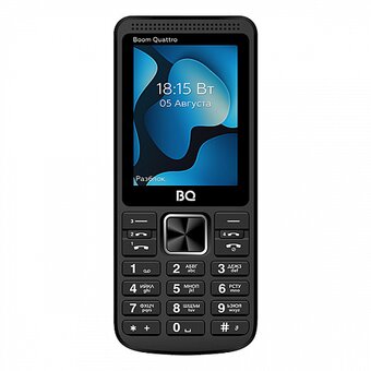  Мобильный телефон BQ 2455 Boom Quattro Чёрный 