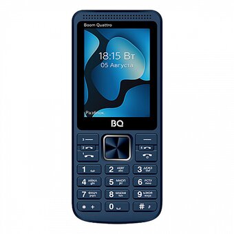  Мобильный телефон BQ 2455 Boom Quattro Синий 