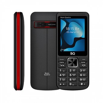  Мобильный телефон BQ 2455 Boom Quattro Чёрный 