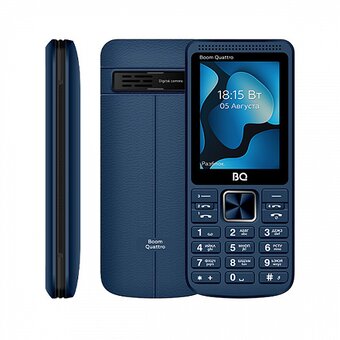  Мобильный телефон BQ 2455 Boom Quattro Синий 