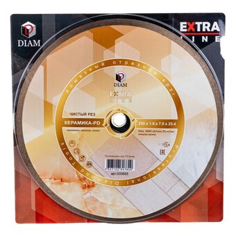  Диск алмазный отрезной Diam 1A1R Extra Line 000655 250x1,6x7,0x25,4 керамика-PD 