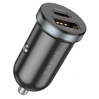  АЗУ BOROFONE BZ22 с двумя портами PD30W + QC3.0 (чёрный) 
