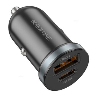  АЗУ BOROFONE BZ22 с двумя портами PD30W + QC3.0 (чёрный) 