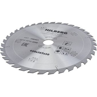  Диск пильный Hilberg Industrial дерево HW451 (4505036Т) 