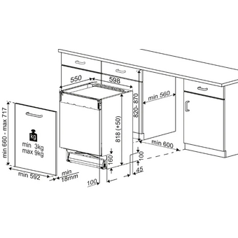  Встраиваемая посудомоечная машина Indesit DI 5C65 AED 