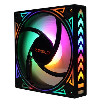  Вентилятор Tesla RGB 120-GD (TSL-120-GD) 120 мм, 1200rpm, 21 дБ, 3-pin+4-pin Molex, 1шт, RGB 