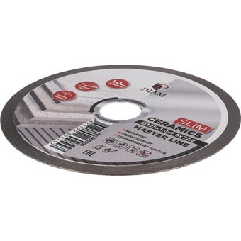  Диск алмазный по керамограниту Diam 1A1R Ceramics Slim Master Line (000700) 125x1,0x7,5x22,2 
