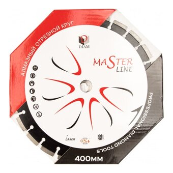  Алмазный сегментный круг Diam 1A1RSS (000504) Железобетон Master Line 400x3,0x10x25,4 