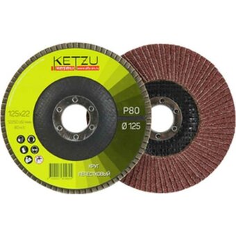  Круг лепестковый KETZU 760488 125x22 Р 80 