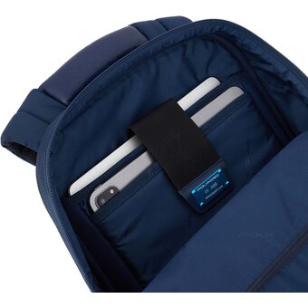  Рюкзак Piquadro Wallaby CA6219W120/BLU синий полиэстер/натур.кожа 