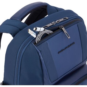  Рюкзак Piquadro Wallaby CA6219W120/BLU синий полиэстер/натур.кожа 