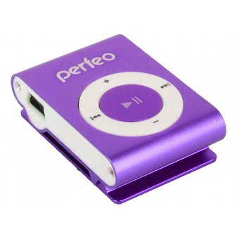  Цифровой аудио плеер Perfeo Music Clip Titanium, фиолетовый (VI-M001 Purple) 