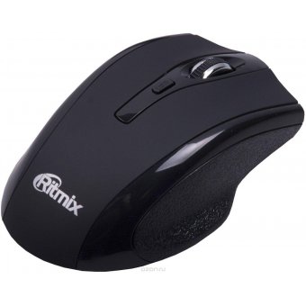  Мышь Ritmix RMW-590BTH Black, Bluetooth, 5 + колесо-кнопка, 1600 dpi, USB, оптическая 