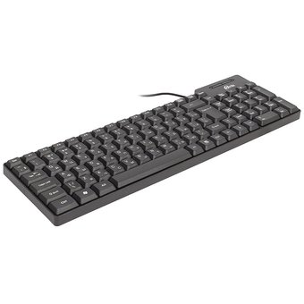  Клавиатура Ritmix RKB-200 BL Black, Multimedia, подсветка RGB, USB, 104+12кн., кабель: 1,5 м 