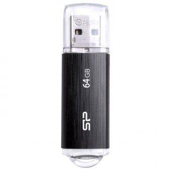  USB-флешка 64GB USB 2.0 Silicon Power Ultima U02, SP064GBUF2U02V1K Черный 