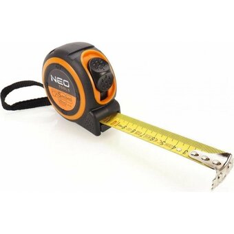  Рулетка NEO Tools 67-185 стальная лента 5м x 25мм магнит 
