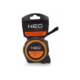  Рулетка NEO Tools 67-185 стальная лента 5м x 25мм магнит 