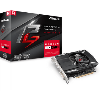  Видеокарта AsRock RX550 4GB Phantom Gaming (PHANTOM G R RX550 4G) 128-bit GDDR5 DP HDMI DVI 