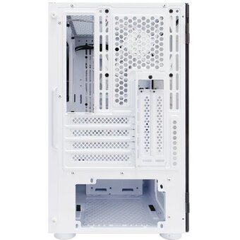  Корпус 1STPLAYER DK D3-B White (D3-B-WH-2F1P-W-1F1-W) / mATX / 1x120mm 2x140mm LED fans inc. 