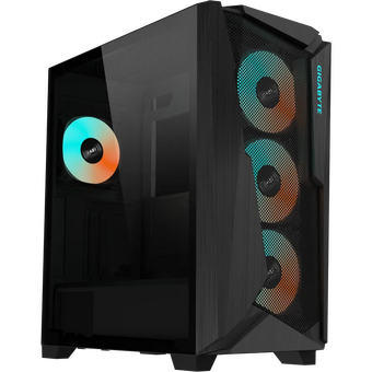  Корпус Gigabyte C301 Glass Black (GB-C301G) MidTower, ATX, USB-C x1, USB3.0 x2, Audio I/O, GPU 400mm, TG 