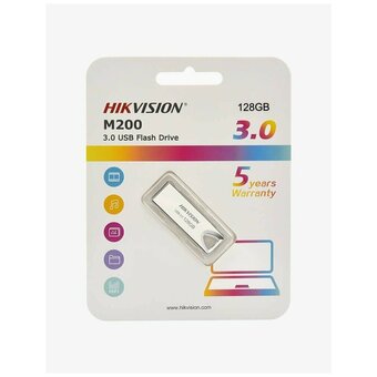  USB-флешка Hikvision HS-USB-M200/128G USB2.0 серебристый 