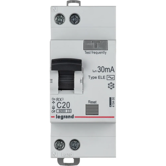  УЗО Legrand RX3 (419400) 30мА 20А 1П+Н AC 