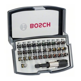  Набор бит Bosch Extra Hard 2607017319 универсал. (32пред.) для шуруповертов 
