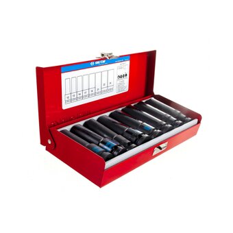  Набор ударных глубоких торцевых головок KING TONY 4410MP01 1/2", шестигранные, 12-24 мм, 8 предметов 
