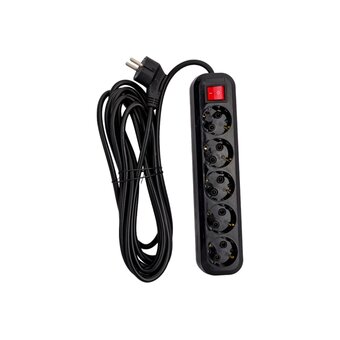  Сетевой фильтр 5Bites SP5B-350 5м, 5 розеток, 16A, черный 