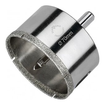  Коронка алмазная по керамограниту с центрирующим сверлом Diamond Industrial DIDCSC070 70мм 