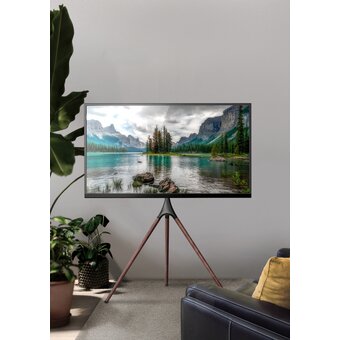  Подставка для телевизора Cactus CS-ST1246BKWN черный/орех 