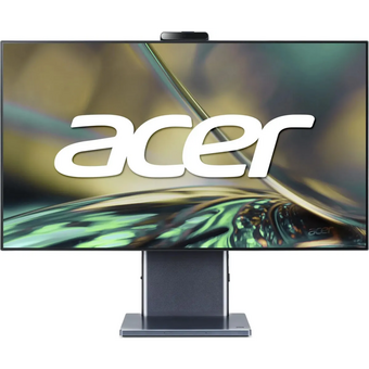  Моноблок Acer Aspire S27-1755 (DQ.BKECD.001) 27" WQHD i7 1260P (1.5) 16Gb SSD512Gb Iris Xe CR noOS GbitEth WiFi BT 135W клавиатура мышь Cam серый 