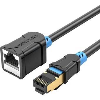  Удлинитель патч-корда Vention IBLBG прямой SSTP cat.6, RJ45 - 1.5м. Черный 