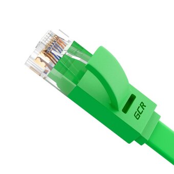  Патч-корд Greenconnect Prof GCR-LNC625-5.0m плоский прямой 5.0m, UTP медь кат.6, зеленый 
