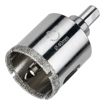  Коронка алмазная по керамограниту с центрирующим сверлом Diamond Industrial DIDCSC040 40мм 