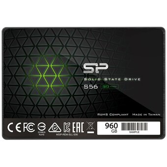 SSD Silicon Power S56 (SP960GBSS3S56A25) 960GB, 2.5", SATA III R/W - 560/530 MB/s TLC 
