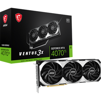  Видеокарта MSI nVidia GeForce RTX 4070TI (RTX 4070 Ti Ventus 3X E 12G OC) PCI-E 