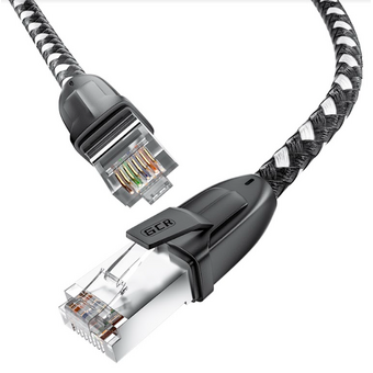  Патч-корд Greenconnect Prof Strong GCR-52778 прямой 3.0m, UTP медь кат.6, черно-белый 